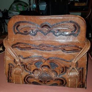 Brown Vintage Leather Unique Bohemian Retro Bag